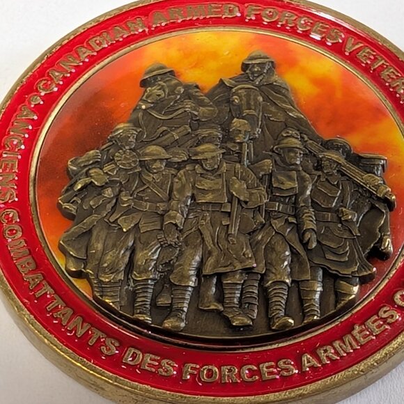 CANADIAN ARMED FORCES VETERANS SERVING CANADA WITH PRIDE MEDALLION COIN WAR - Picture 2 of 10